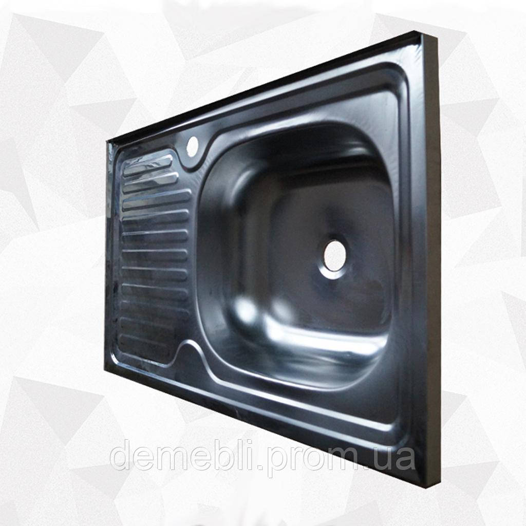 Мойка нержавейка накладная 50х80 правая прямоугольная раковина ...