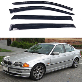 Дефлектори вікон вітровики на BMW 3 series E46 седан 1998-2005 AVTM