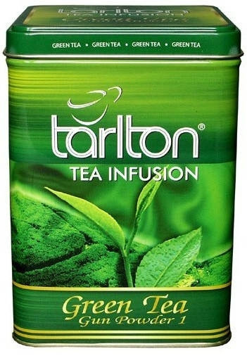 Чай Tарлтон Tarlton зеленый Ганпудер 250 гр ж/б - фото 1 - id-p704536262