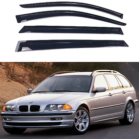 Дефлектори вікон вітровики на BMW 3 series E46 універсал 1998-2005 AVTM