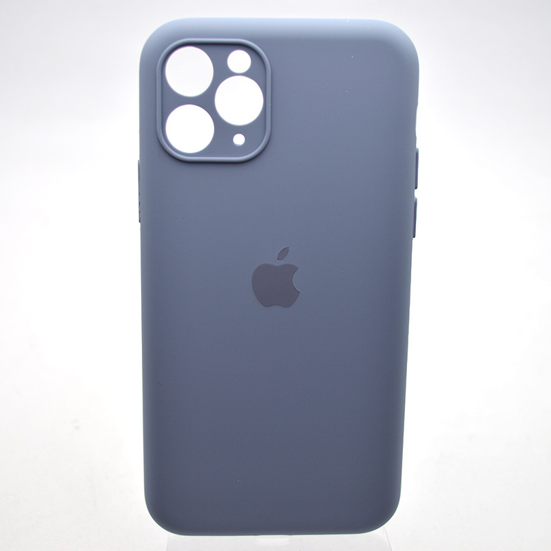 Силіконовий чохол накладка Silicon Case Full Camera для iPhone 11 Pro Max Lavender Gray, фото 1