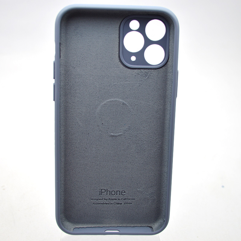 Силіконовий чохол накладка Silicon Case Full Camera для iPhone 11 Pro Max Lavender Gray, фото 2