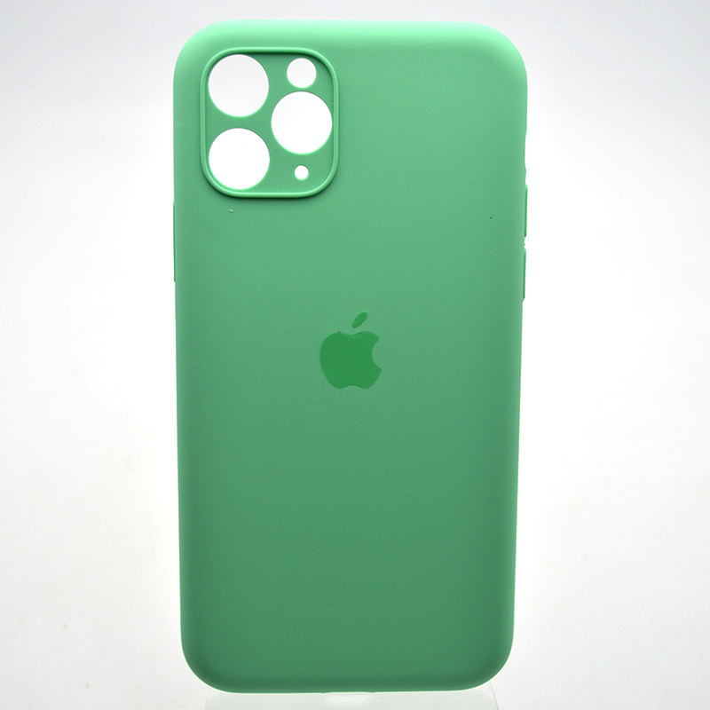Силіконовий чохол накладка Silicon Case Full Camera для iPhone 11 Pro Max Rehmannia Green, фото 1