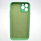 Силіконовий чохол накладка Silicon Case Full Camera для iPhone 11 Pro Max Rehmannia Green, фото 2