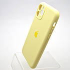 Силіконовий чохол накладка Silicon Case Full Camera для iPhone 11 Pro Milk Yellow, фото 4