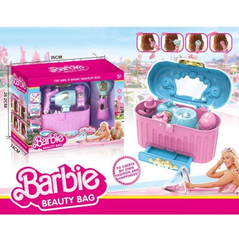 Набір перукаря Barbie для дівчинки (фен, гребінець, плойка, аксесуари) QY 178, фото 1