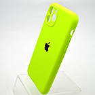 Силіконовий чохол накладка Silicon Case Full Camera для iPhone 11 Pro Fluorescent Green, фото 4