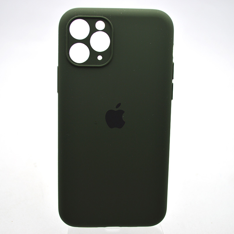 Силіконовий чохол накладка Silicon Case Full Camera для iPhone 11 Pro Max New Green, фото 1