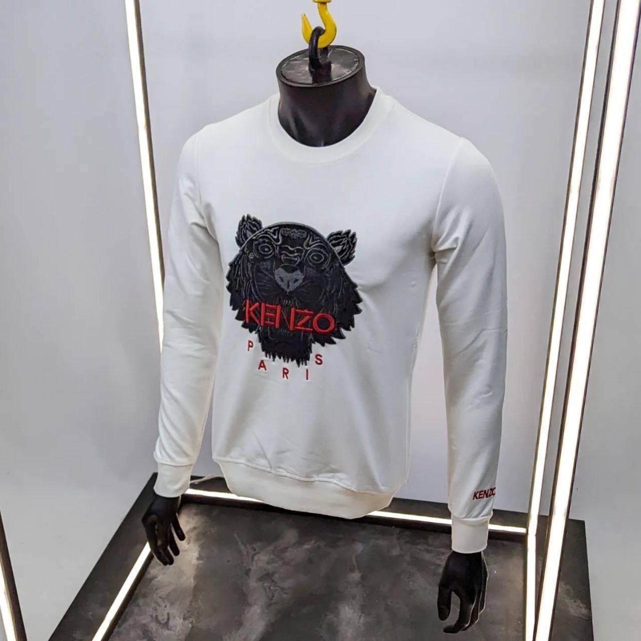 Чоловіча кофта світшот Kenzo CK6857 біла