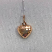 Золотий кулон серце Ukr-Gold