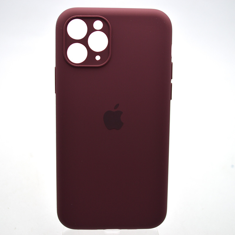 Силіконовий чохол накладка Silicon Case Full Camera для iPhone 11 Pro Plum