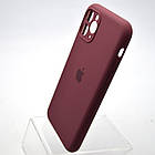 Силіконовий чохол накладка Silicon Case Full Camera для iPhone 11 Pro Plum, фото 4
