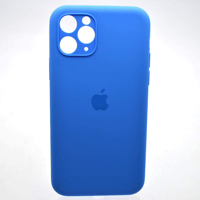 Силіконовий чохол накладка Silicon Case Full Camera для iPhone 11 Pro Max Mediterranean Blue, фото 1