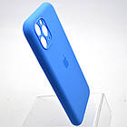 Силіконовий чохол накладка Silicon Case Full Camera для iPhone 11 Pro Mediterranean Blue, фото 3