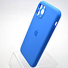 Силіконовий чохол накладка Silicon Case Full Camera для iPhone 11 Pro Mediterranean Blue, фото 4