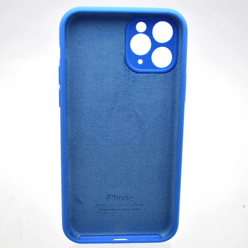 Силіконовий чохол накладка Silicon Case Full Camera для iPhone 11 Pro Max Mediterranean Blue, фото 2