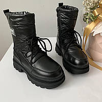 Черевики дитячі зимові чорні /30628/ 34р