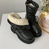 Черевики дитячі зимові чорні /30628/ 36р, фото 2