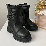 Черевики дитячі зимові чорні /30629/ 33р, фото 2