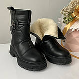 Черевики дитячі зимові чорні /30629/ 33р, фото 3