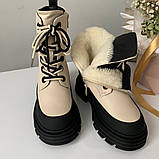 Черевики дитячі зимові бежеві /30630/ 34р, фото 3