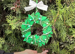 НОВОРІЧНИЙ ВІНОК із фетру своїми руками