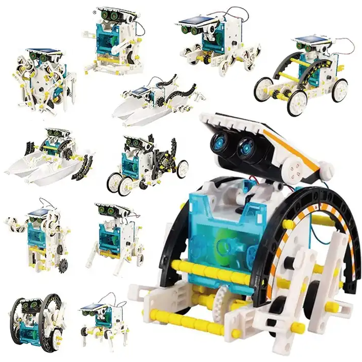 Конструктор робот-трансформер на сонячних батареях Solar Robot Kit 14 в 1