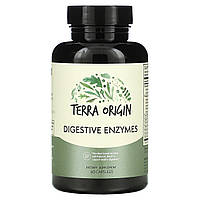 Травні ферменти, Digestive Enzymes, Terra Origin, 60 капсул