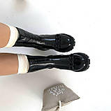 Черевики жіночі зимові шкіряні лакові чорні /22624/ 36р, фото 2