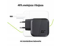 Зарядний пристрій Green Cell PowerGaN 65 Вт (2x USB-C Power Delivery, 1x USB-A, сумісний із Quick Charge 3.0)