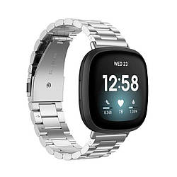 Металевий ремінець Primolux для годинника Fitbit Versa 4 / Fitbit Sense 2 - Silver