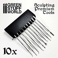 GSW Professional Sculpting Tools x10 with case