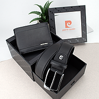 Подарочный набор мужской Pierre Cardin 8806 GG14 (портмоне и ремень) в коробке