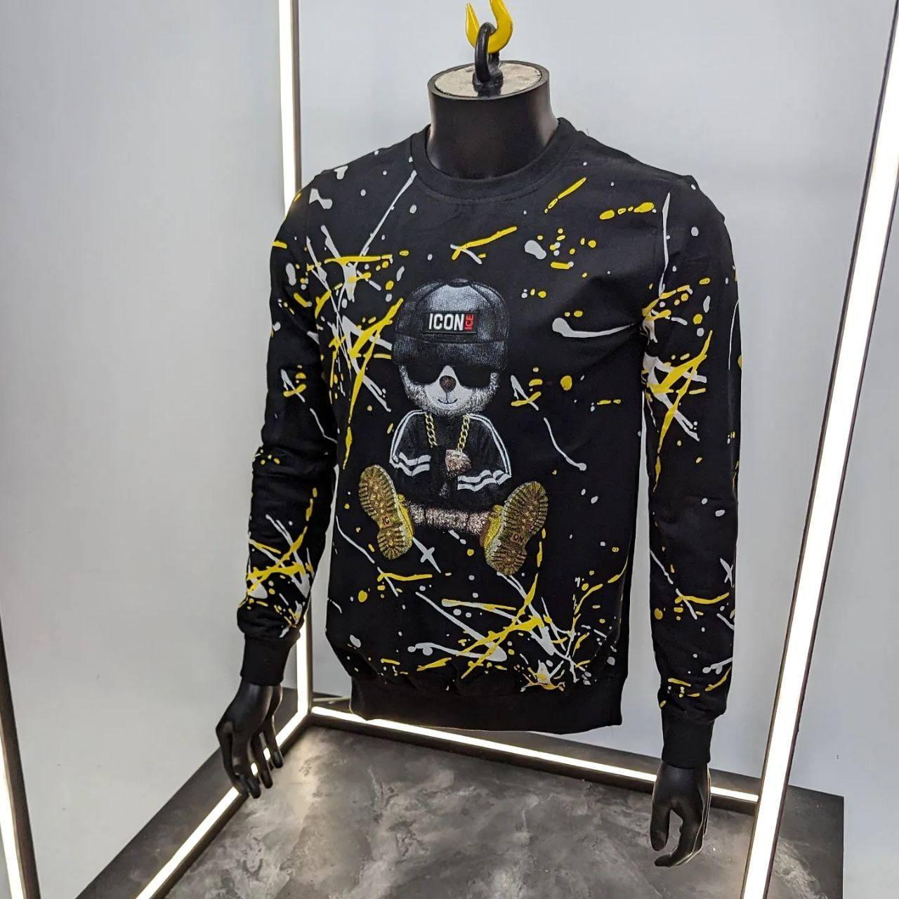 Чоловіча кофта світшот Dsquared2 Icon CK4595 чорна XXL, фото 1