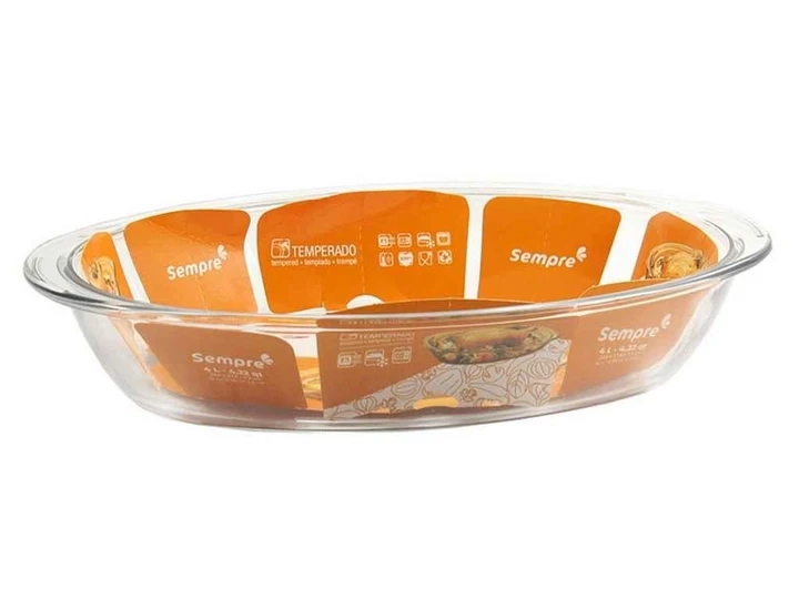 Форма Sempre овальна 39.6*27.6*7,3 см 4л, фото 1