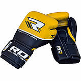Боксерські рукавички RDX Quad Kore Yellow 14 ун., фото 4