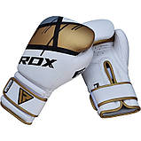 Боксерські рукавички RDX Rex Leather Gold 12 ун., фото 4