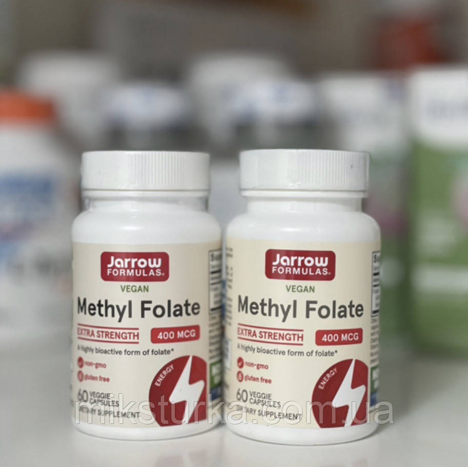 Фолієва кислота (метилфолат) Iherb Jarrow Formulas, 400 мкг, 60 таблеток