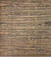 Самоклеюча 3D панель 770*700*6 мм дерево коричневе HP-WB-01