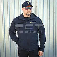 Тактическая демисезонная  куртка Хантер Баланс стрейч темно-синяя для ДСНС