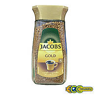 Кава розчинна JACOBS Gold 200 г скляна банка.