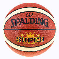 Мяч баскетбольный Spalding №7 PU Super (полоса)