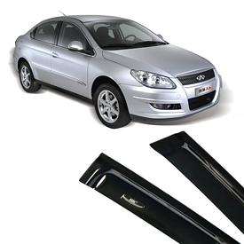 Дефлектори вікон Chery M11 2008 -2015 HB/Sedan (HIC). Вітровики на Chery M11 седан/хетчбек