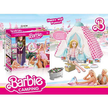 Лялька Barbie Кемпінг (намет, гриль, продукти, аксесуари) QY 158