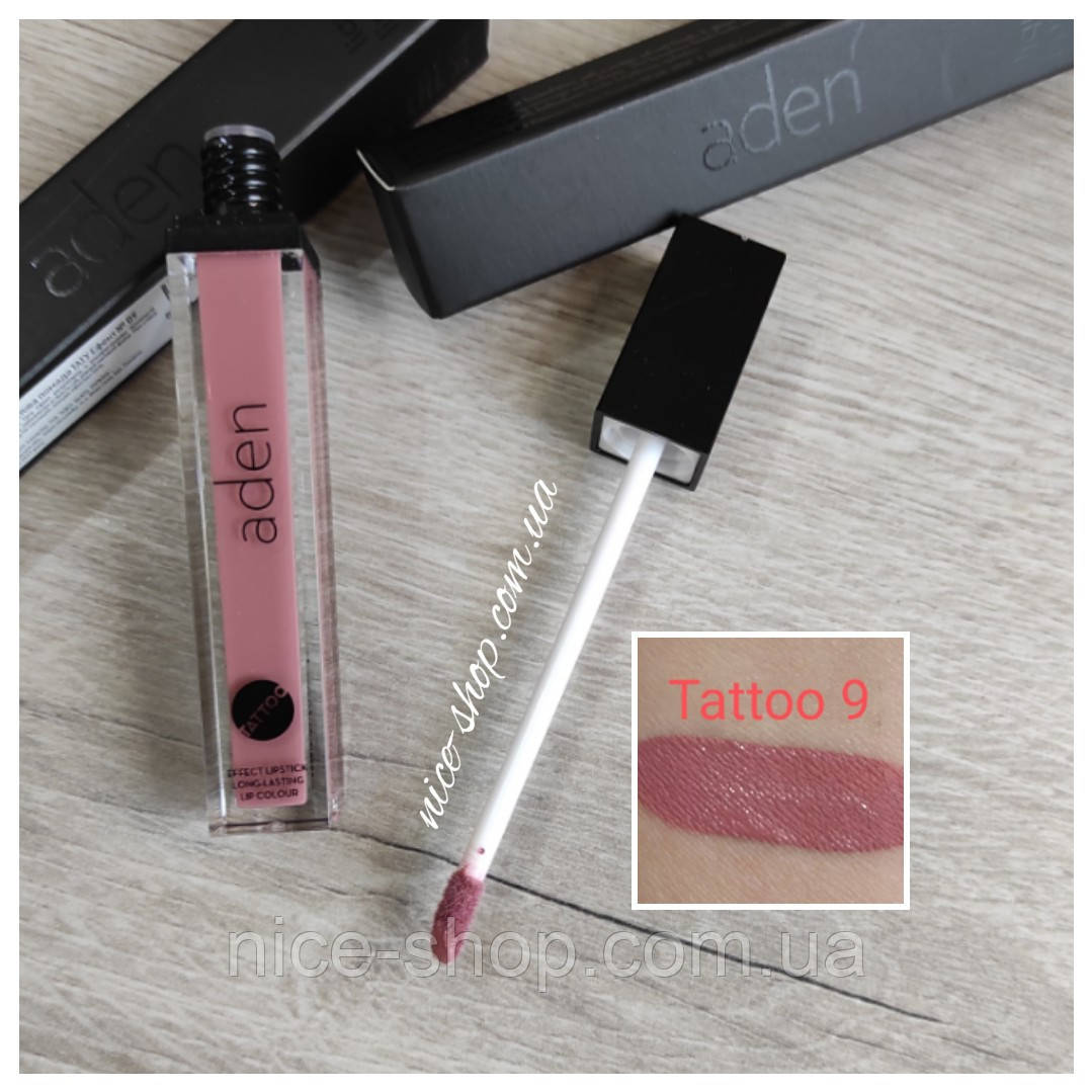 Матова помада Aden Tattoo Effect Lipstick No09