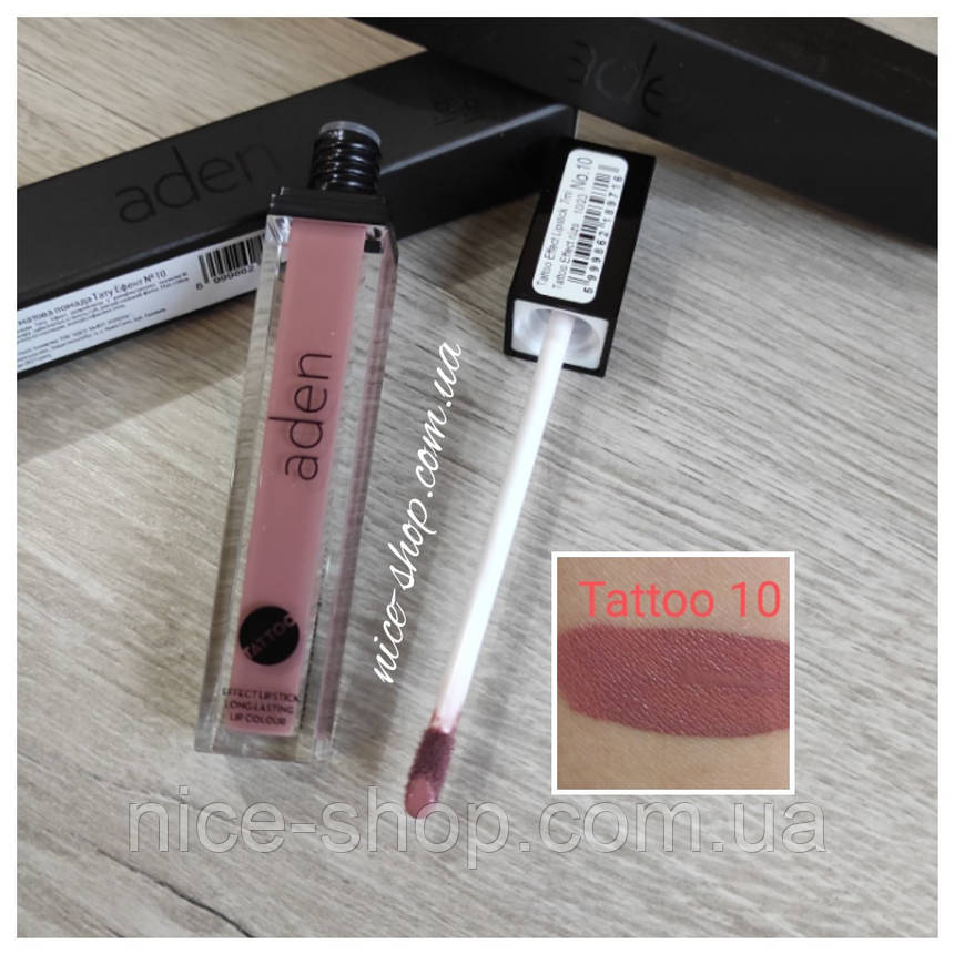 Матова помада Aden Tattoo Effect Lipstick №10, фото 1
