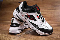 Кроссовки Nike m2k Tekno демисезонные кожаные белые с черным и красным. Вьетнам, Размер 45 (28,5 см)