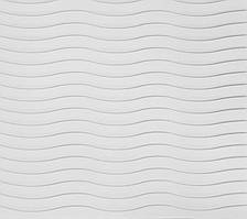 Самоклеюча 3D панель 700*700*6 мм хвиля біла HP-BL-01