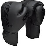 Боксерські рукавички RDX Matte Black 16 ун., фото 4