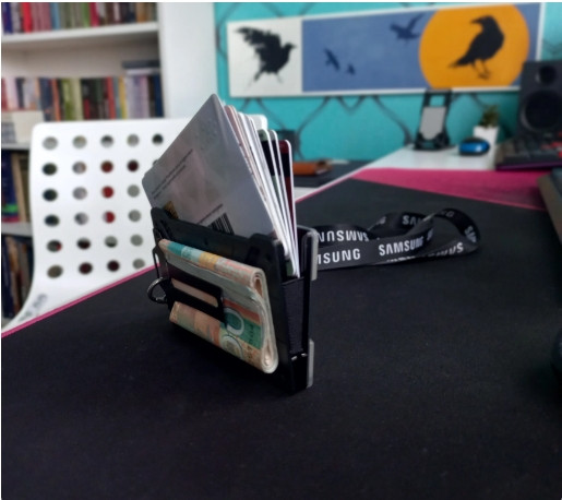 Кардхолдер металевий з RFID захистом Чорний Кардхолдер металевий з RFID захистом Чорний